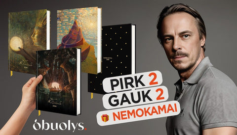 Dovanos be asmeniškumo? Knygos ir darbo kalendoriai be personalizavimo – kaip savaitgalis be penktadienio - OBUOLYS