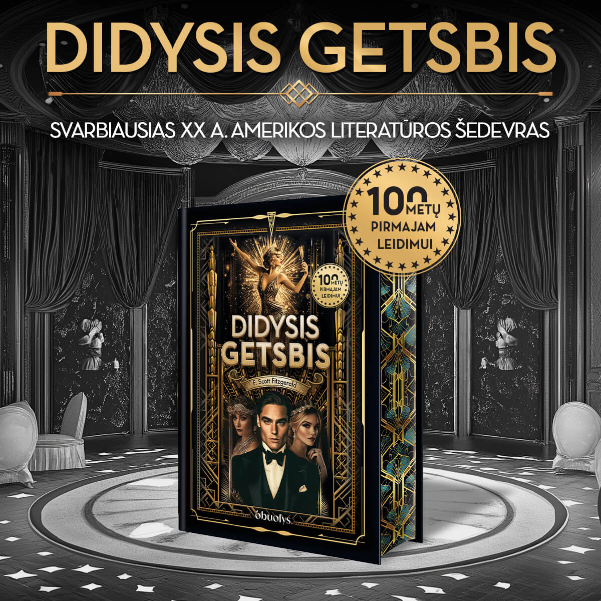 Romanas, kuris pralenkė savo epochą: DIDYSIS GETSBIS mini 100-ąjį jubiliejų! - OBUOLYS