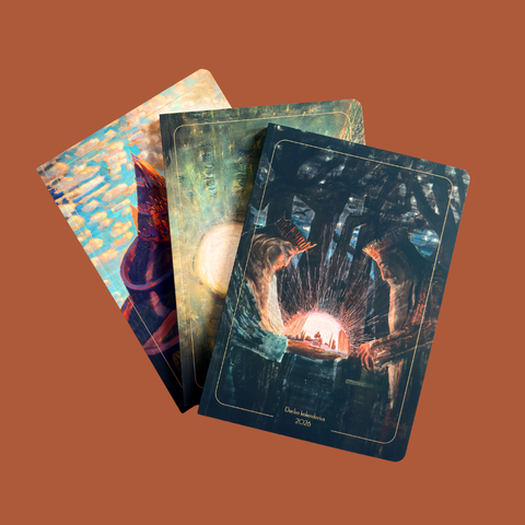 M. K. Čiurlionio darbo knygos minkštais viršeliais - OBUOLYS