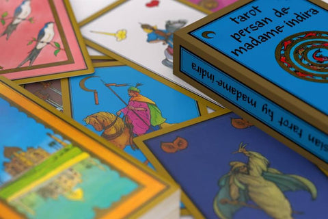 Tarot Persan de Madame Indira Kortos Prancūzų Kalba Grimaud Cartomancie