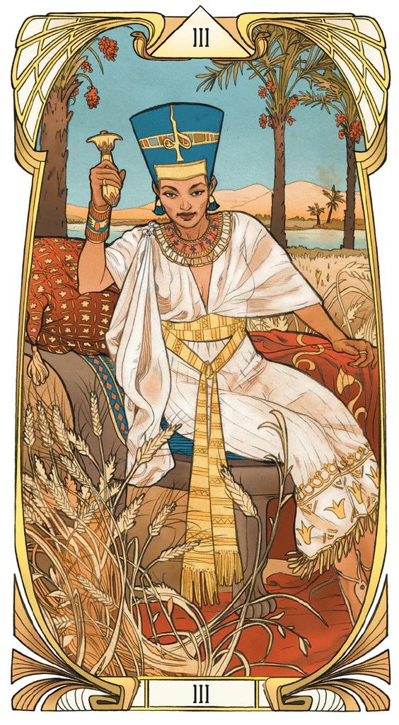 Egyptian Art Nouveau Tarot kortos Lo Scarabeo