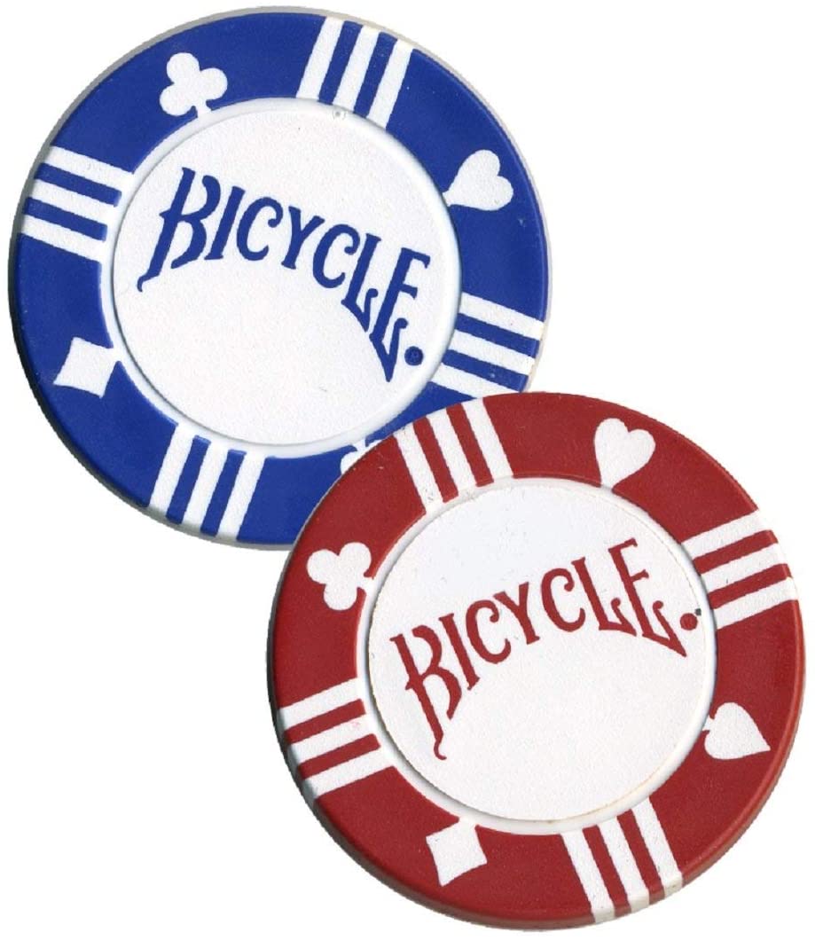100 Pokerio žetonų rinkinys su dėklu Bicycle - OBUOLYS