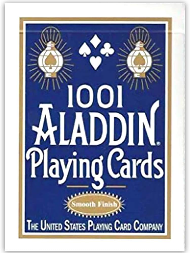 1001 Aladdin žaidimo kortos USPCC (mėlynos) - OBUOLYS