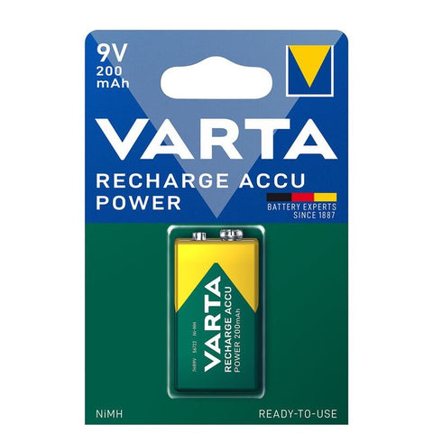 Varta 9V Recharge Accu Power 200mAh (56722) pakraunama baterija 1 vnt.