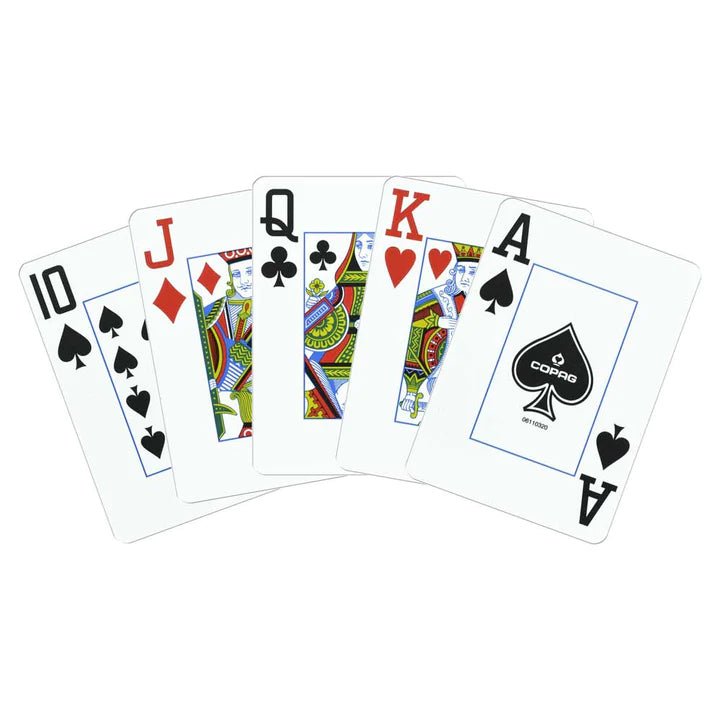 1546 Elite Poker size - Jumbo index žaidimo kortos dviguba kaladė (auksinės ir juodos) Copag - OBUOLYS