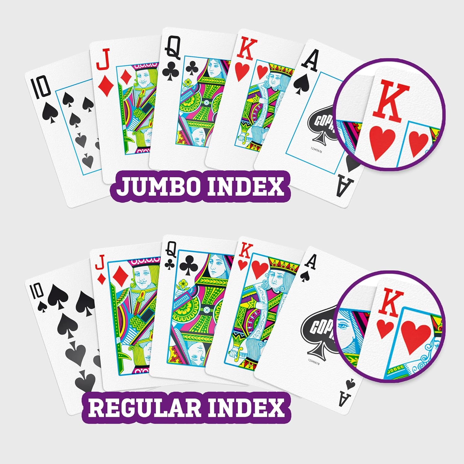 1546 Neoteric Poker size Jumbo index žaidimo kortos dviguba kaladė (raudona ir žalia) Copag - OBUOLYS