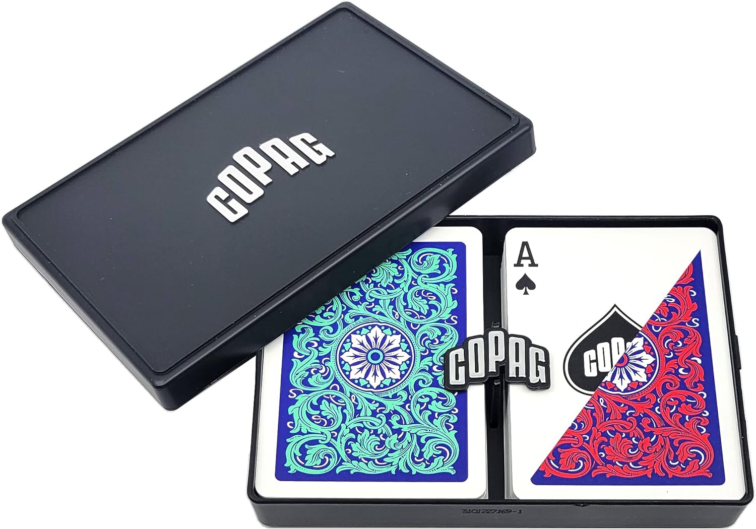 1546 Neoteric Poker size Standard index žaidimo kortos dviguba kaladė (raudona ir žala) Copag - OBUOLYS