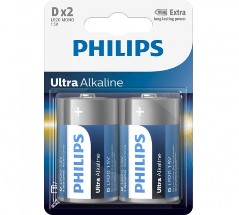 Philips LR20 D Ultra baterijos 2 vnt.