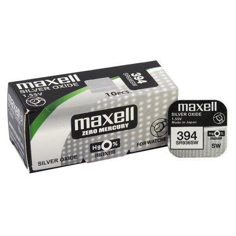 Maxell 394 (SR936SW) baterijos 10 vnt.