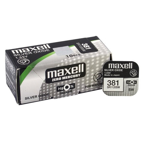 Maxell 381 (SR1120SW) baterijos 10 vnt.