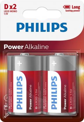Philips LR20 D Power šarminės baterijos 2 vnt.
