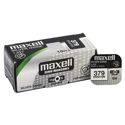 Maxell 379 (SR521SW) baterijos 10 vnt.