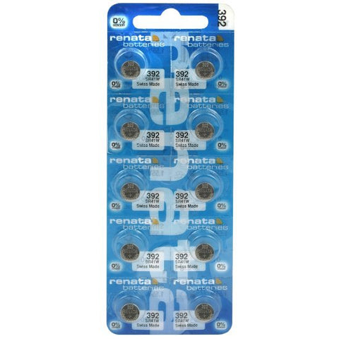 Renata 392 (SR41W) baterijos 10 vnt.