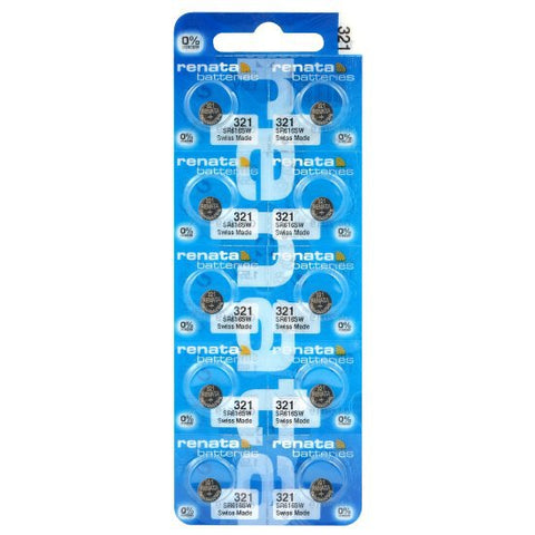 Renata 321 (SR616SW) baterijos 10 vnt.