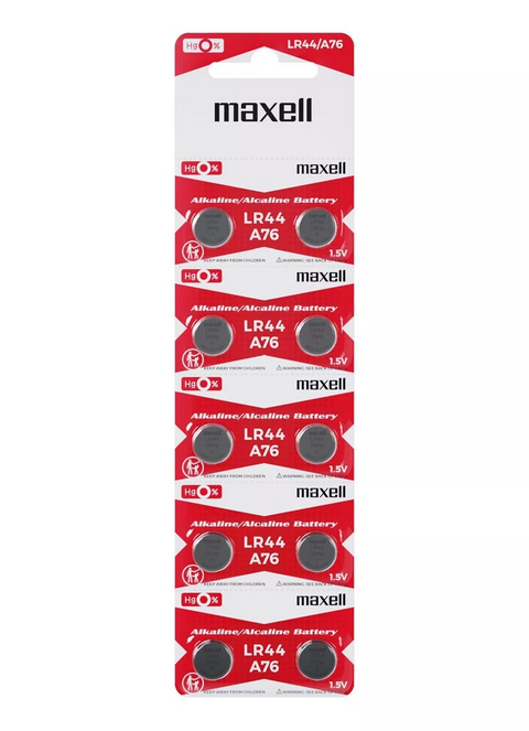 Maxell G13 LR44 baterijos 10 vnt.