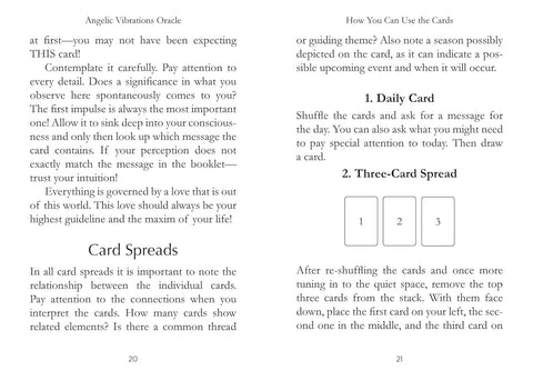 Angelic Vibrations Oracle kortos Findhorn Press