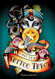 EIGHT COINS’ TATTOO TAROT: meno ir simbolių kalba iš tatuiruočių ir taro pasaulio – taro kortos + knyga
