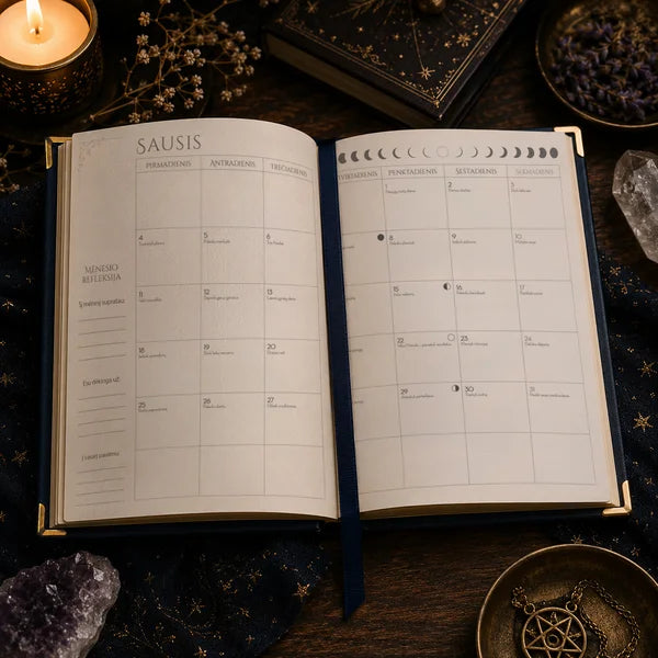 Mėnulio raganos almanachas 2027: ritualai, gamtos ženklai ir Mėnulio išmintis