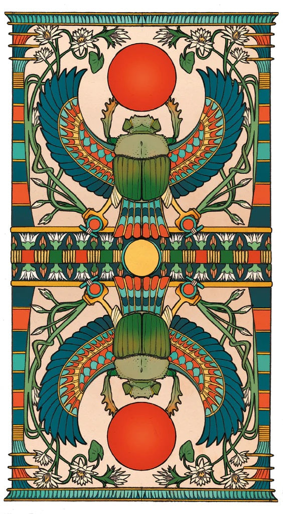 Egyptian Art Nouveau Tarot kortos Lo Scarabeo