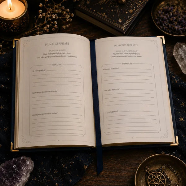 Mėnulio raganos almanachas 2027: ritualai, gamtos ženklai ir Mėnulio išmintis