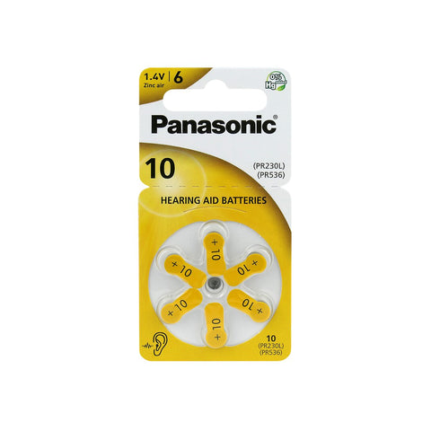 Panasonic 10 6BL baterijos klausos aparatams 60 vnt.