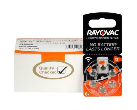 Rayovac Acoustic Special 13 baterijos klausos aparatams 60 vnt.