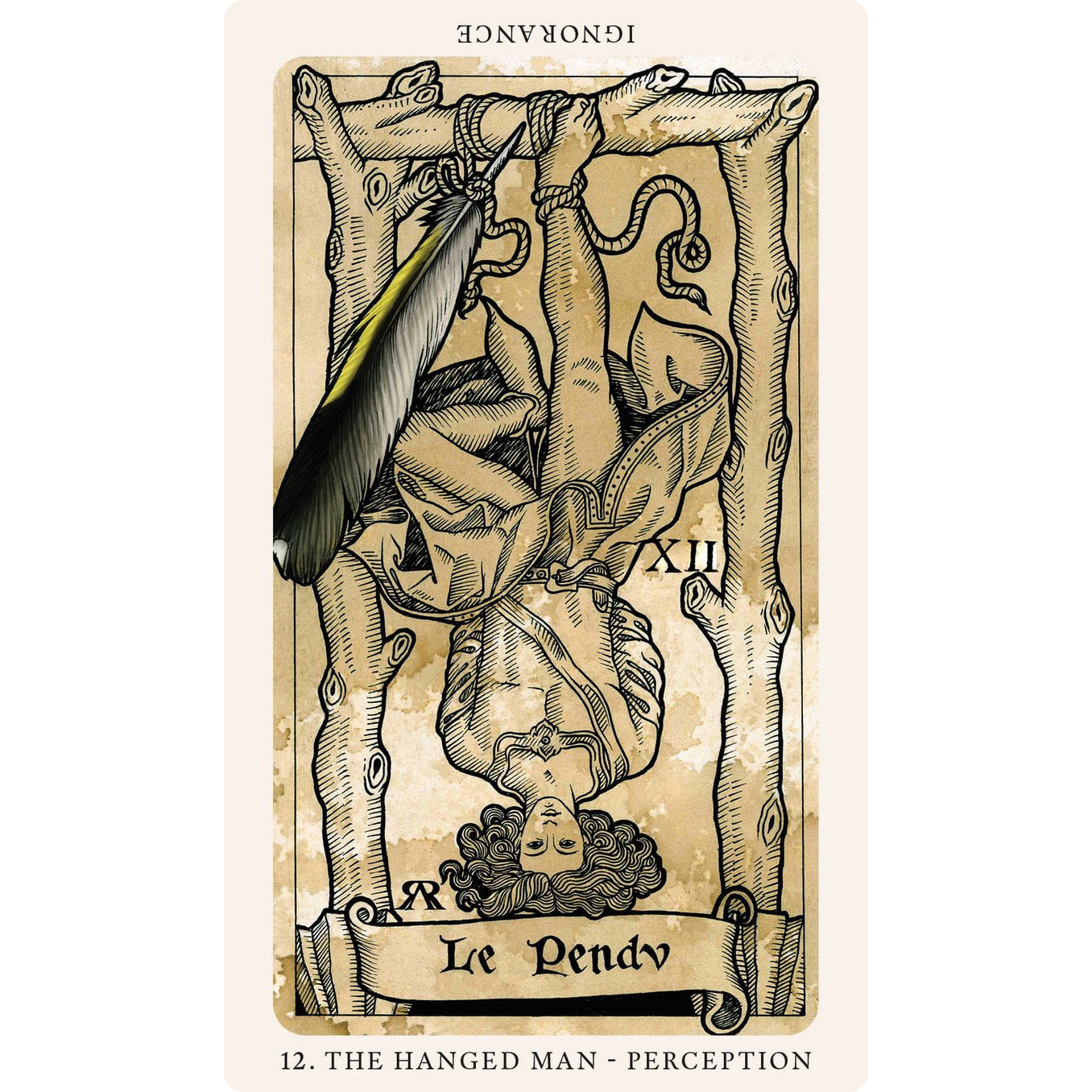 The Medieval Feathers Taro kortos Blue Angel