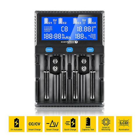 everActive UC-4200 Professional Baterijų įkroviklis