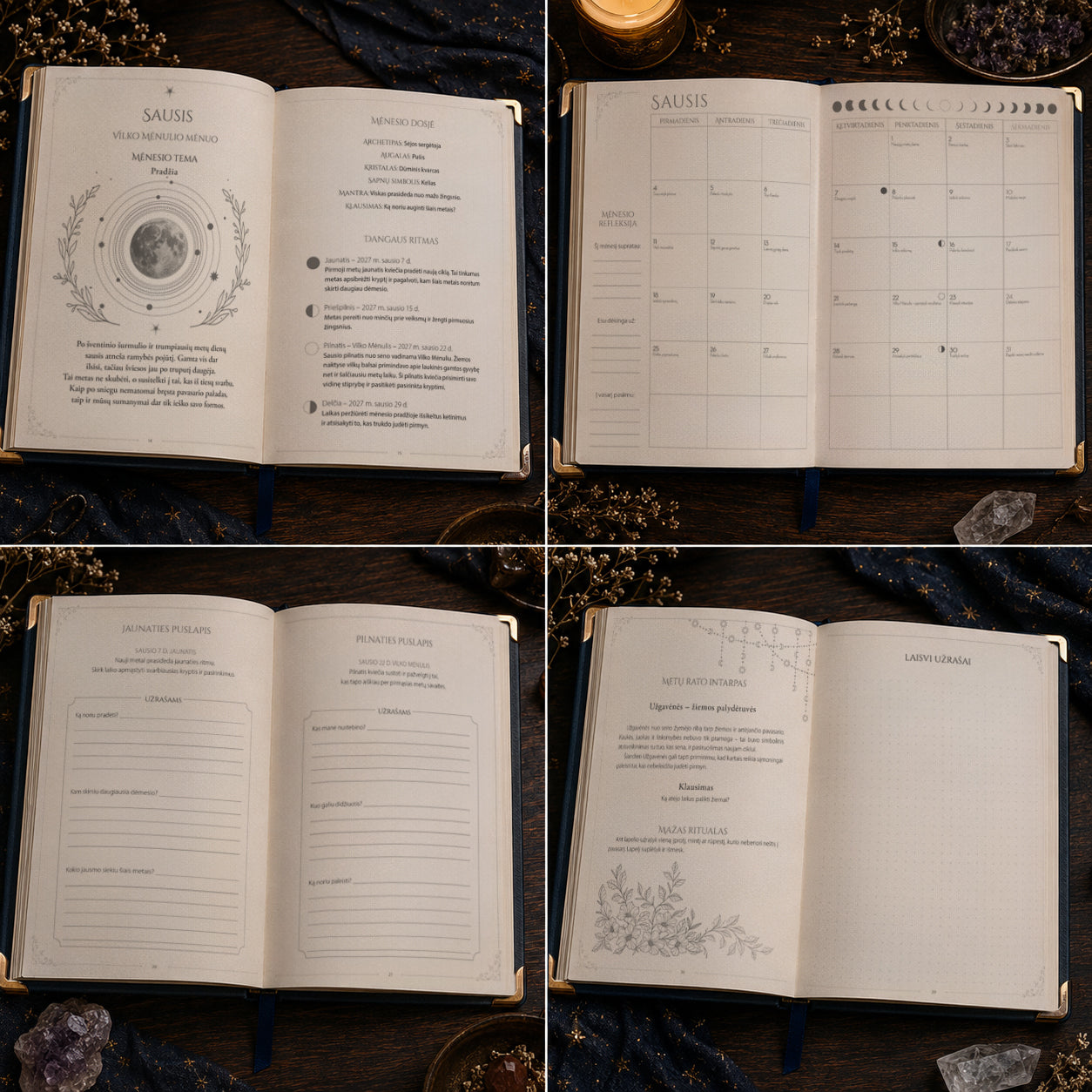 Mėnulio raganos almanachas 2027: ritualai, gamtos ženklai ir Mėnulio išmintis
