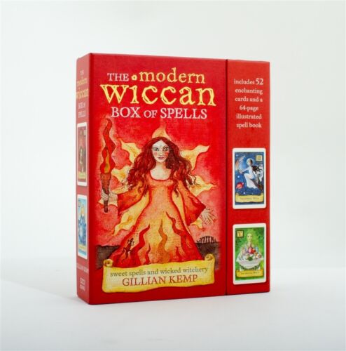 The modern wiccan box of spells cards burtų kortos Cico Books