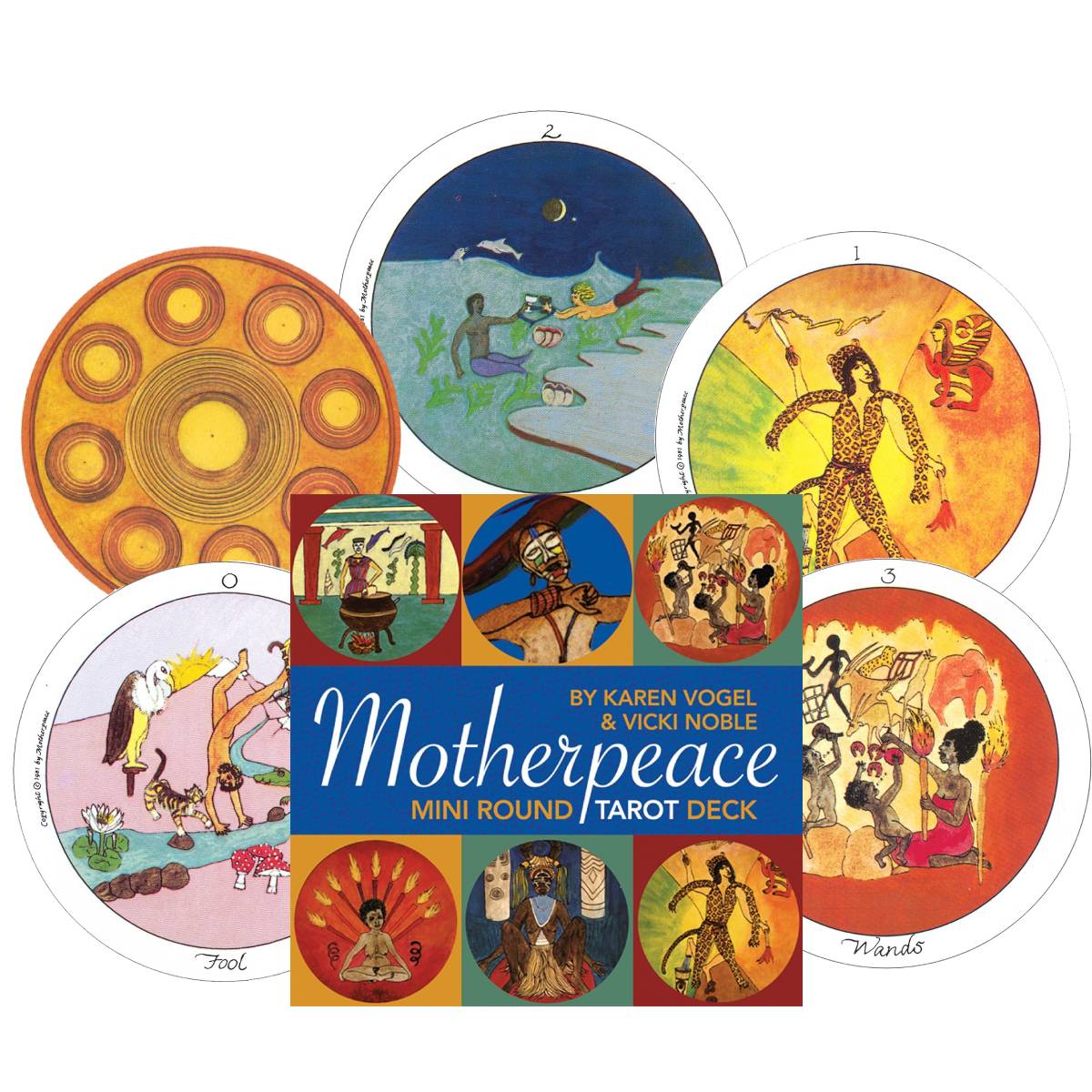 Mini Motherpeace Round Taro kortos US Games Systems