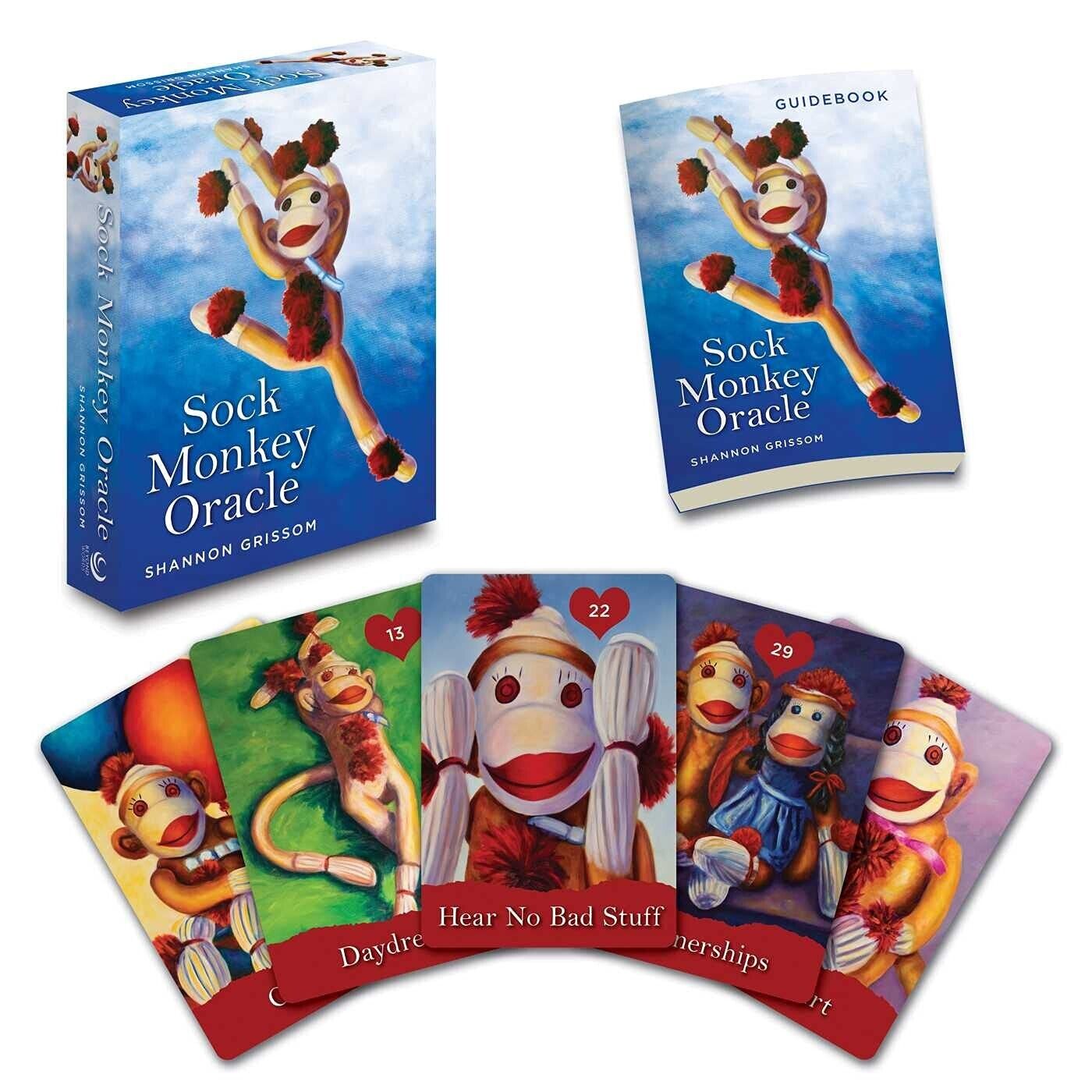 Sock Monkey Oracle kortos Beyond Words