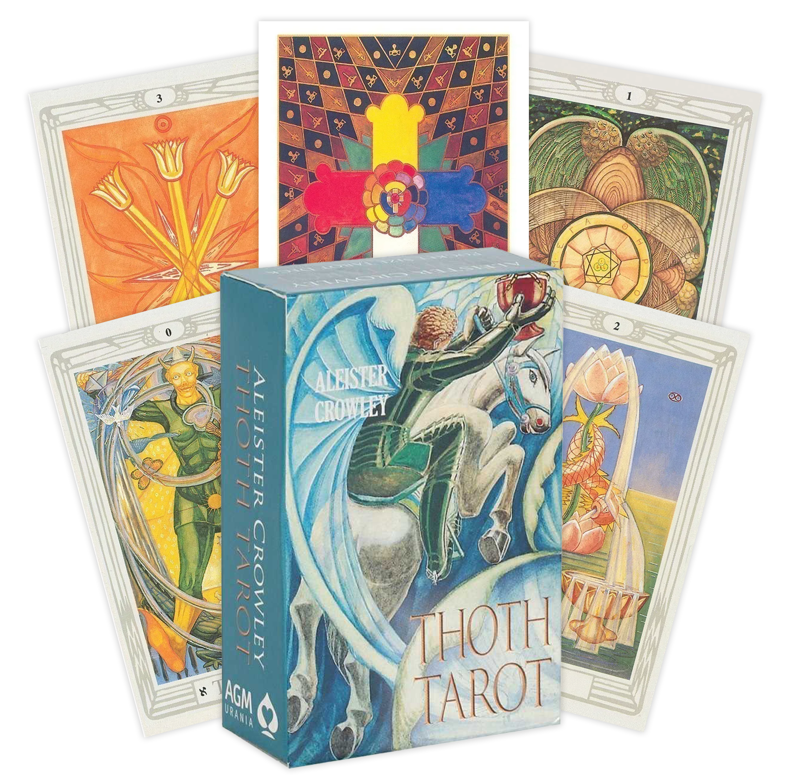 Spanish Crowley Thoth ispanų kalba Taro kortos AGM