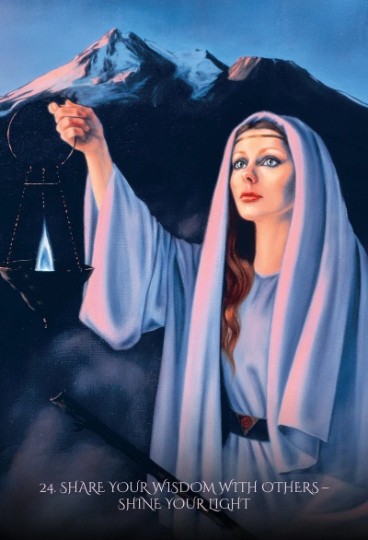 Through the Eyes of the Soul Oracle kortos Blue Angel