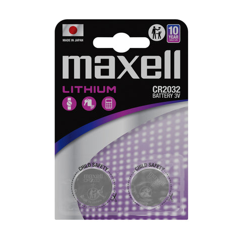 Maxell CR2032 ličio baterija, moneta, 2 vnt