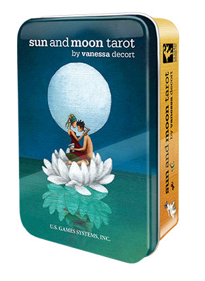 Sun And Moon Taro kortos skardinėje dėžutėje US Games Systems