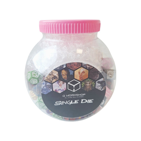 Kauliukų rinkinys D4, D6, D8, D10, D12, D20 ir D100 150 vnt. Q-workshop