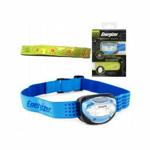Energizer Sport pack rankos raištis ir prožektorius ant galvos