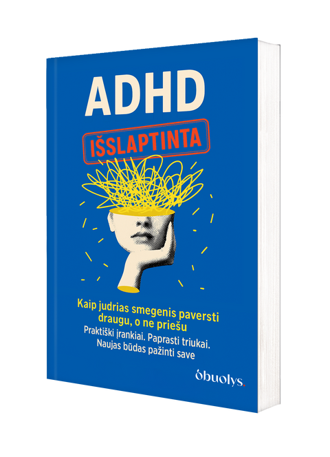 ADHD SMEGENYS: IŠSLAPTINTA. Dirbk su savo smegenimis, o ne prieš jas – ADHD draugiškas leidimas!