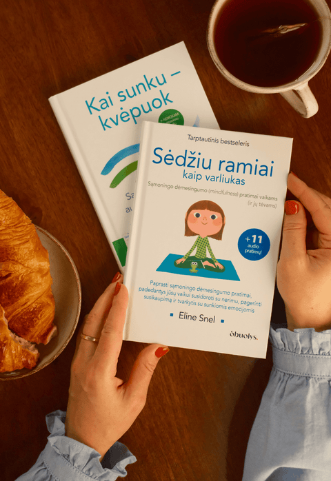 SĄMONINGI VAIKAI IR TĖVAI: dviejų knygų rinkinys – meditacijos ir dėmesingo įsisąmoninimo kelias šeimai