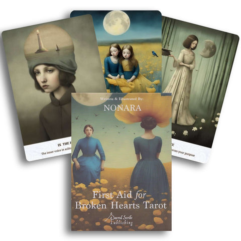 First Aid for Broken Hearts Tarot kortos Sacred Scribe Publishing