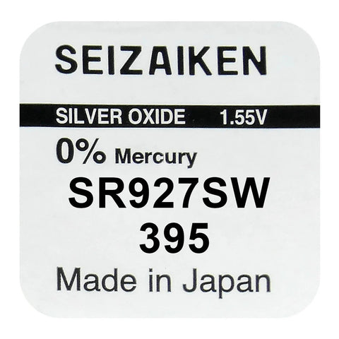 Seizaiken 395 (SR927SW) sidabro oksido baterijos 10 vnt.