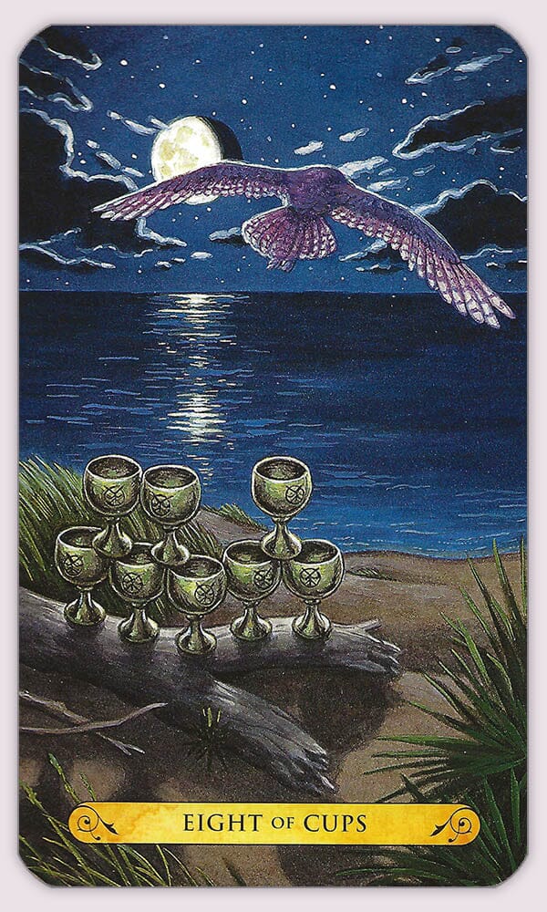 TAROT OF THE OWLS: išminties ir intuicijos kupinos pelėdų taro kortos