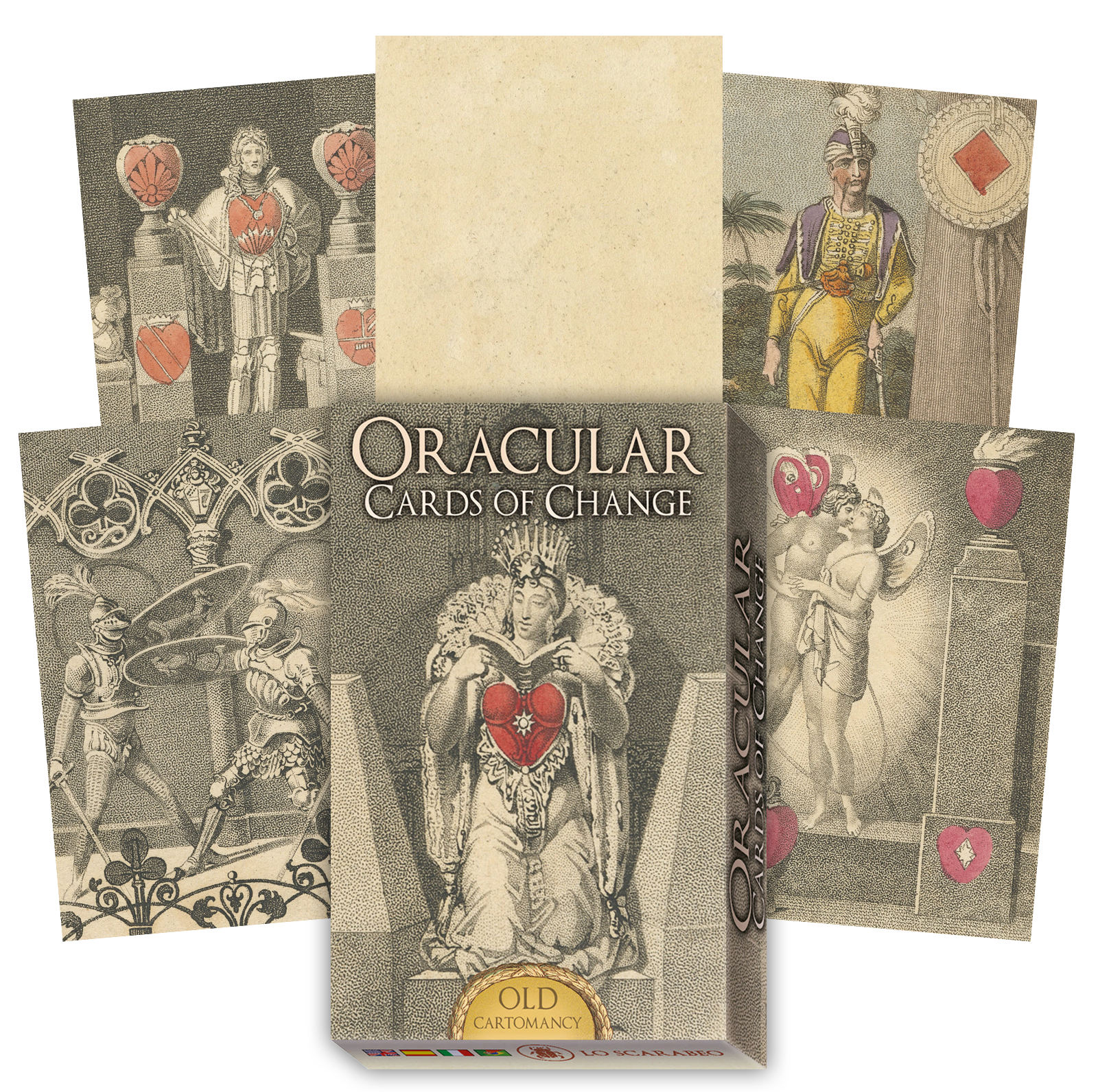 Oracular Cards Of Change žaidimų kortos Lo Scarabeo