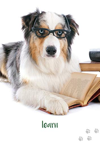 Inspirational kortos Dog Wisdom Blue Angel