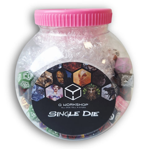 Kauliukų rinkinys D4, D6, D8, D10, D12, D20 ir D100 150 vnt. Q-workshop