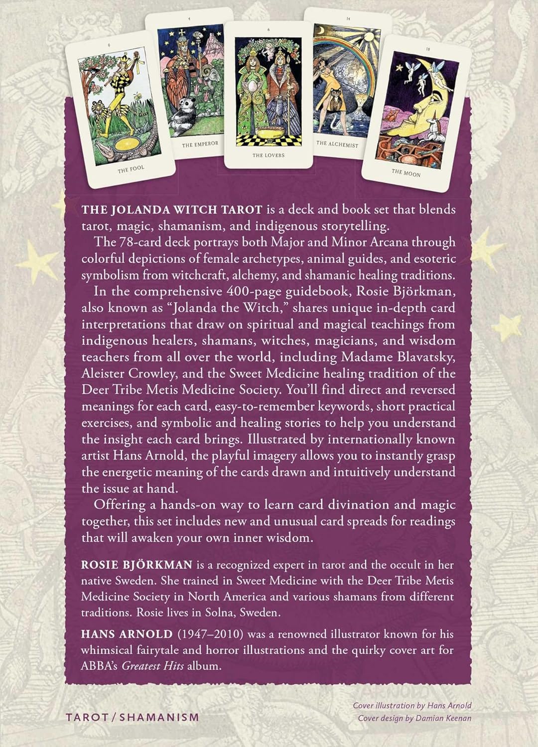 The Jolanda Witch Taro kortos Findhorn Press