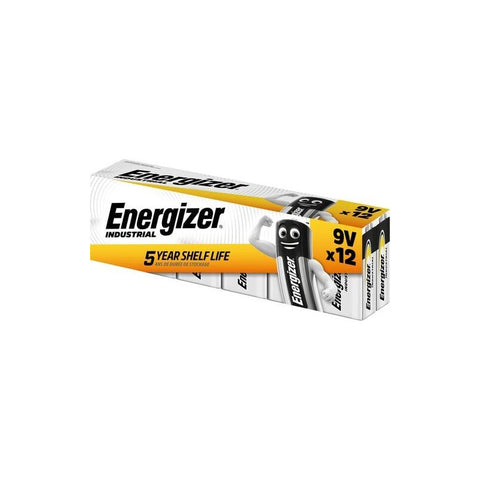 Energizer Industrial 9V 6LR61 šarminės baterijos 12 vnt.