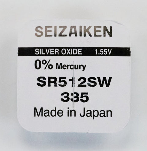 Seizaiken 335 (SR512SW) sidabro oksido baterijos 10 vnt.