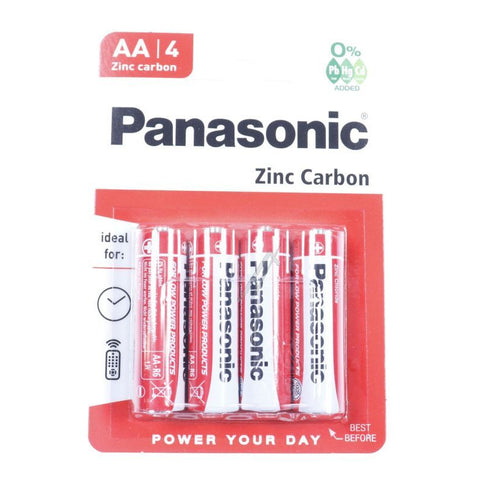 Panasonic AA R6 Zinc Carbon baterijos 4 vnt.